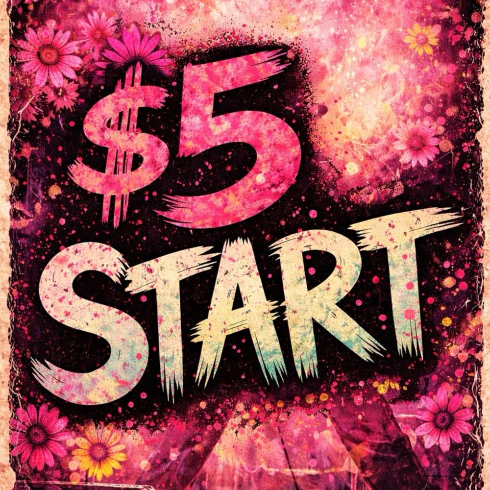 Bold Pink Floral Poster